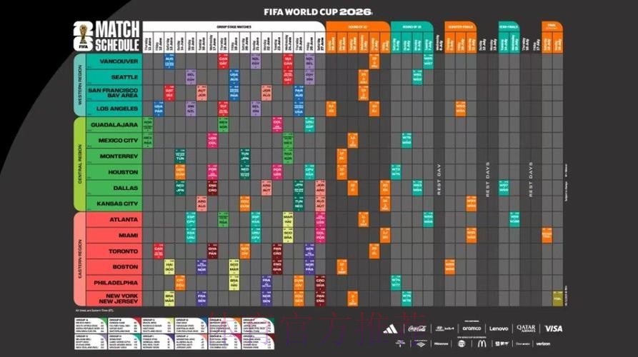 2026世界杯每日赛程今日完整安排直播平台